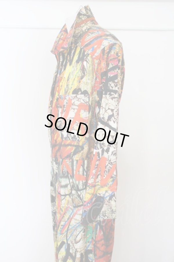 画像5: ヴィヴィアンウエストウッド 中古 /graffiti print jumpsuit オールインワン    S/M パターン  O-24-01-21-032-jc-YM-ZH (5)
