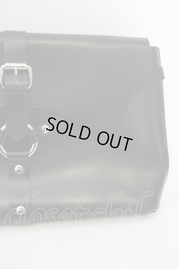 画像4: ヴィヴィアンウエストウッド 中古 / /ボンテージクラッチバッグ   ブラック  O-24-01-21-042-ba-IG-ZH (4)