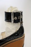 画像3: ヴィヴィアンウエストウッド 中古 / プラットホームベルトパンプスシューズ    36(23cm) ブラックxブラウン  O-24-01-21-046-sh-YM-OS (3)