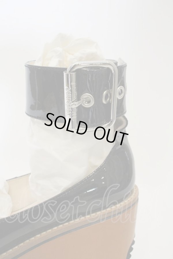 画像3: ヴィヴィアンウエストウッド 中古 / プラットホームベルトパンプスシューズ    36(23cm) ブラックxブラウン  O-24-01-21-046-sh-YM-OS (3)