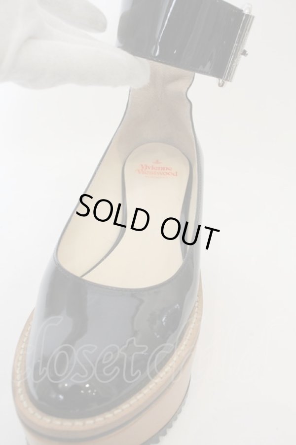 画像6: ヴィヴィアンウエストウッド 中古 / プラットホームベルトパンプスシューズ    36(23cm) ブラックxブラウン  O-24-01-21-046-sh-YM-OS (6)