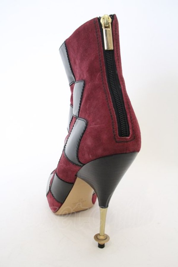 画像5: ヴィヴィアンウエストウッド 中古 / オーブヒールチェッカーブーティ    3.8 ブラック×レッド  O-24-01-21-050-sh-IG-ZH (5)