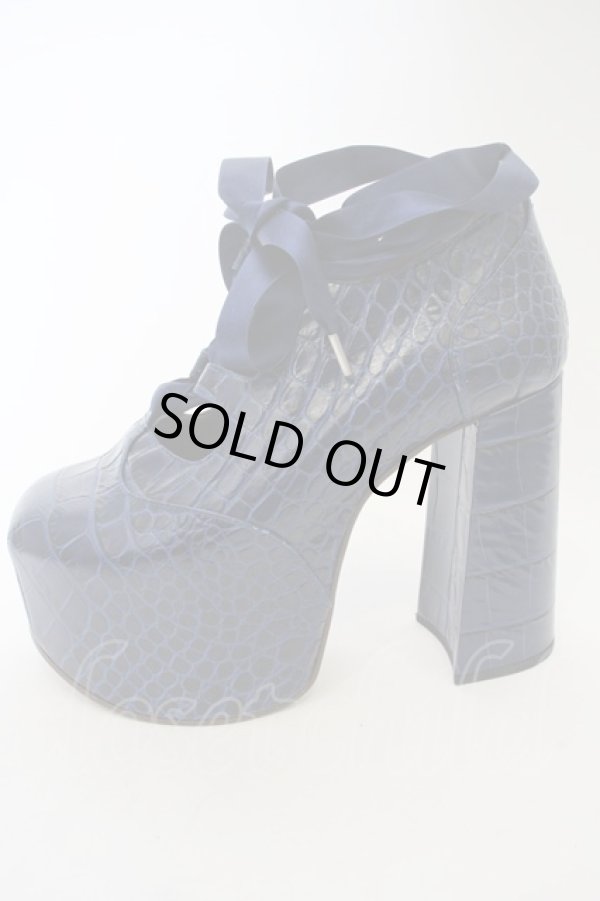 画像3: ヴィヴィアンウエストウッド 中古 / エレベーテッドギリーシューズ    36 ネイビー  O-24-01-21-051-sh-YM-ZH (3)