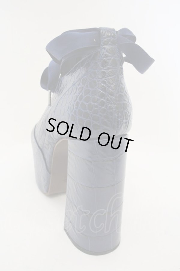 画像4: ヴィヴィアンウエストウッド 中古 / エレベーテッドギリーシューズ    36 ネイビー  O-24-01-21-051-sh-YM-ZH (4)