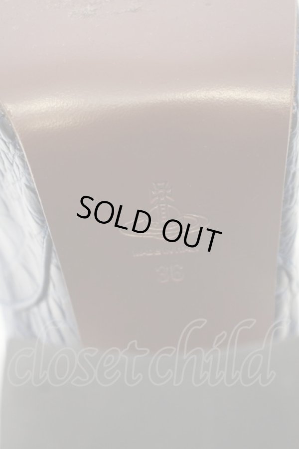 画像6: ヴィヴィアンウエストウッド 中古 / エレベーテッドギリーシューズ    36 ネイビー  O-24-01-21-051-sh-YM-ZH (6)