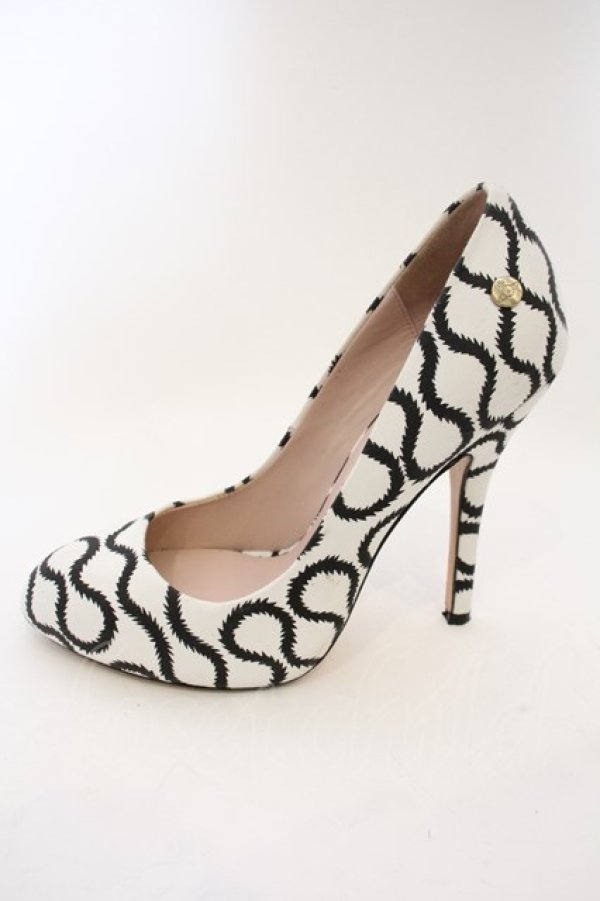 画像3: ヴィヴィアンウエストウッド 中古 / スクイグル柄ハイヒール   -37  O-24-01-21-052-sh-IG-OS (3)