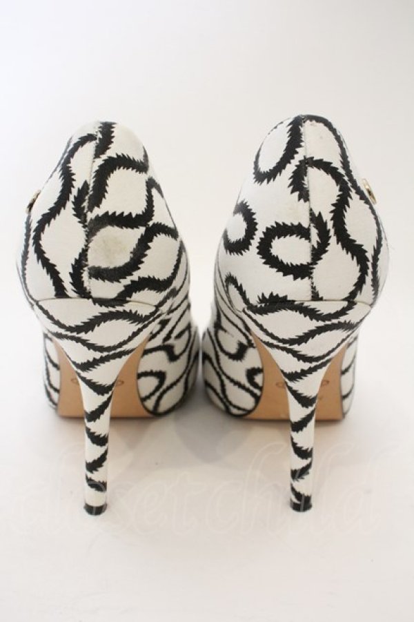 画像5: ヴィヴィアンウエストウッド 中古 / スクイグル柄ハイヒール   -37  O-24-01-21-052-sh-IG-OS (5)