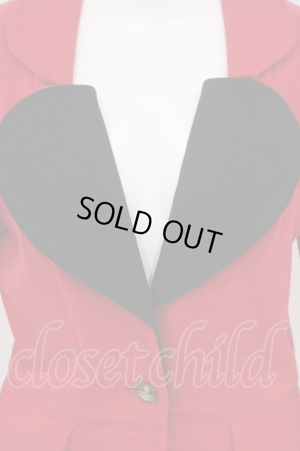 画像3: ヴィヴィアンウエストウッド 中古 / /スウェットラブジャケット    3 レッド×ブラック  O-24-01-28-031-jc-IG-OS (3)