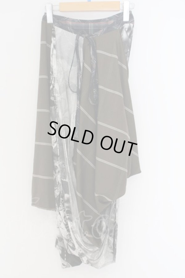 画像2: ヴィヴィアンウエストウッド 中古 /Puppet Eight スカート    38 グレーxブラウン  O-24-01-28-055-sk-IG-ZH (2)