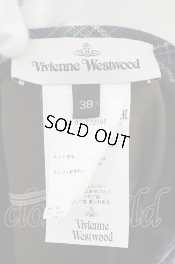 画像5: ヴィヴィアンウエストウッド 中古 /Puppet Eight スカート    38 グレーxブラウン  O-24-01-28-055-sk-IG-ZH (5)