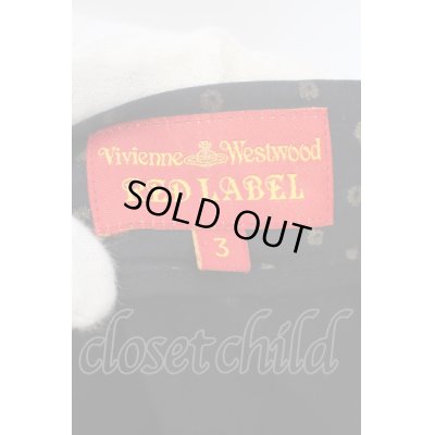 画像4: 【USED】Vivienne Westwood /ドット総柄スカート ヴィヴィアンウエストウッド ビビアン   3 黒Xゴールド 【中古】 O-24-01-28-083-sk-YM-OS