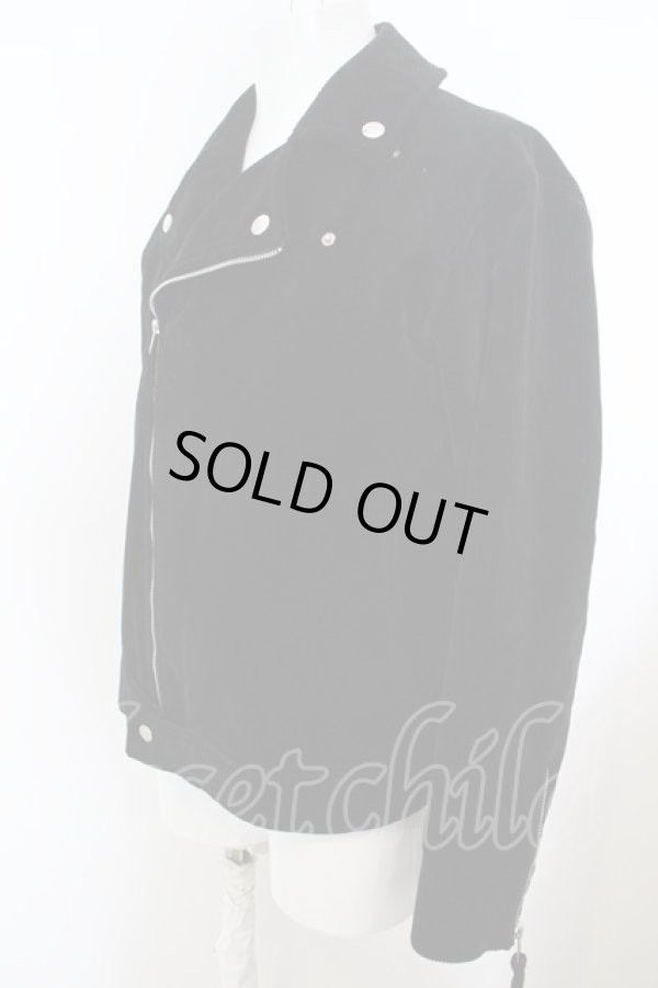 画像2: ヴィヴィアンウエストウッド MAN 中古 / /CORDUROY BIKER JACKET    44 ブラック  O-24-02-11-001-jc-IG-ZH (2)