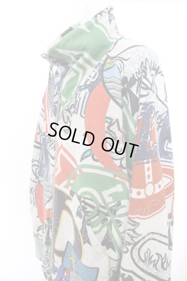 画像2: ヴィヴィアンウエストウッド 中古 / /FRAT HOUSE ジップアップブルゾン  00 グレー×マルチ O-24-02-11-006-jc-IG-ZH (2)