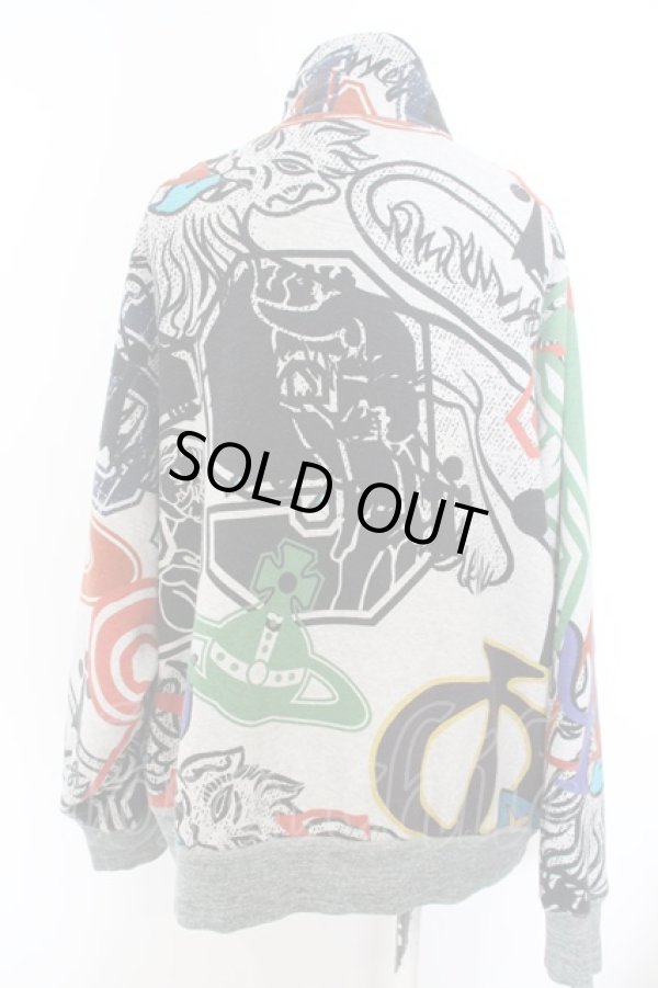 画像4: ヴィヴィアンウエストウッド 中古 / /FRAT HOUSE ジップアップブルゾン  00 グレー×マルチ O-24-02-11-006-jc-IG-ZH (4)