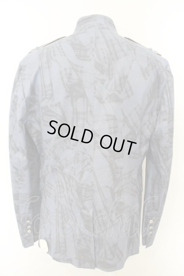 画像2: ヴィヴィアンウエストウッド MAN 中古 / 総柄シングルジャケット 48 ブルー  O-24-02-25-079-jc-YM-ZH (2)