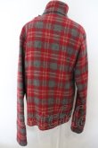 画像2: ヴィヴィアンウエストウッド 中古 / /ベルトネックタータンウールジャケット 2 レッド  O-24-02-25-103-jc-YM-OS (2)