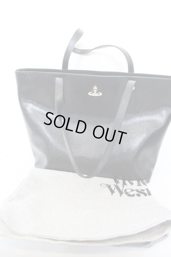 画像4: ヴィヴィアンウエストウッド 中古 / BADiamante Orb Shopper  ブラック×ブラック  O-24-02-25-110-ba-IG-OS (4)
