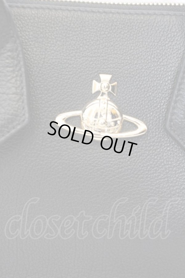 画像2: ヴィヴィアンウエストウッド 中古 / BABALMORAL HANDBAG  ブラック  O-24-02-25-118-ba-IG-OS (2)