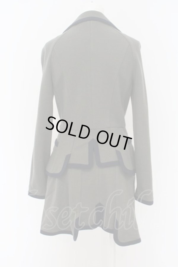 画像4: ヴィヴィアンウエストウッド 中古 //バイカラーウールセットアップ 2 カーキx紺  O-24-02-25-020-op-SZ-OS (4)