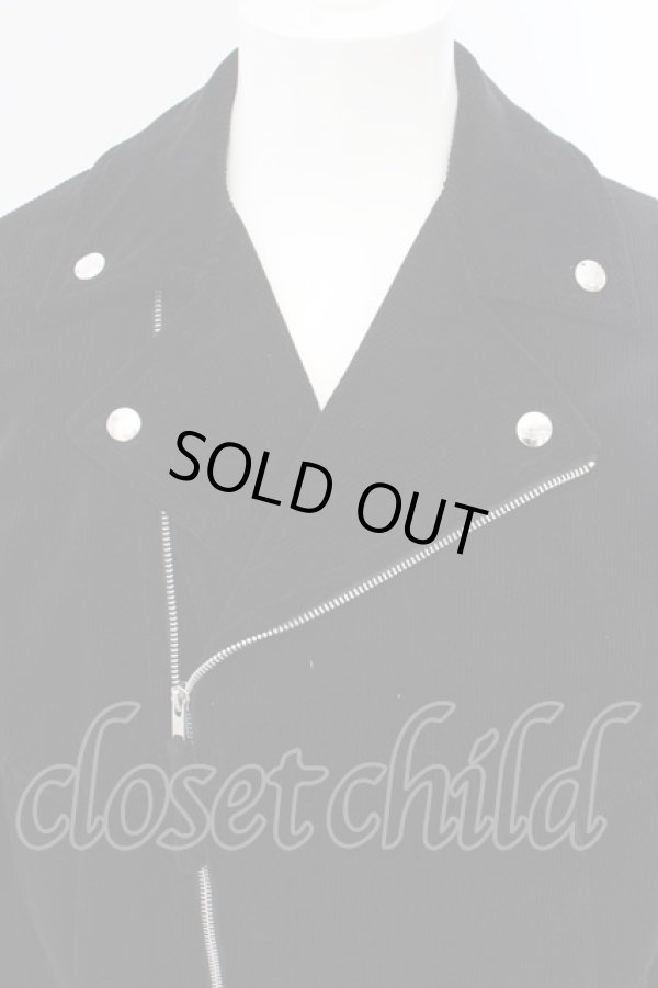 画像2: ヴィヴィアンウエストウッド MAN 中古 / /CORDUROY BIKER JACKET 48 ブラック  O-24-03-10-025-jc-IG-OS (2)