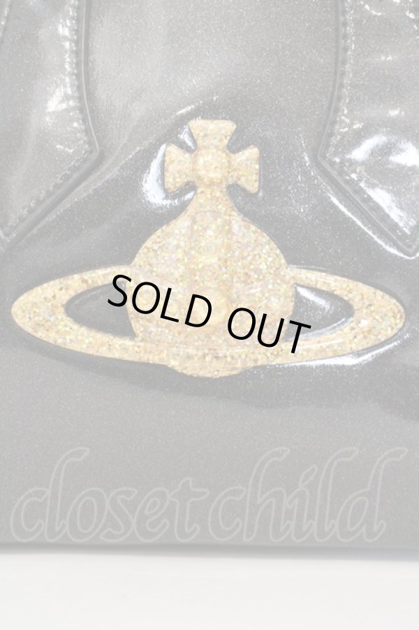 画像2: ヴィヴィアンウエストウッド 中古 / BACHANCERYヤスミンバッグ  ブラック×ゴールド  O-24-03-10-029-ba-IG-ZH (2)