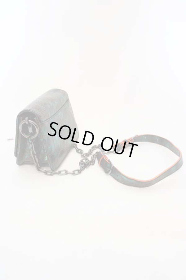 画像3: ヴィヴィアンウエストウッド 中古 / BABOLTS ORBチェーンバッグ  グリーン  O-24-03-10-031-ba-IG-ZH (3)