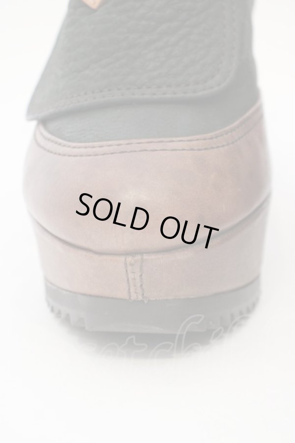 画像4: ヴィヴィアンウエストウッド 中古 / ウェッジソールボンテージブーツ 40(約25cm) カーキxブラウン  O-24-03-10-050-sh-YM-ZH (4)