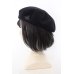 画像2: 【USED】Vivienne Westwood / ラインオーブ刺繍ベレー帽<br>ヴィヴィアンウエストウッド ビビアンS ブラック 【中古】 O-24-03-17-026-ha-YM-OS (2)
