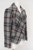 画像2: ヴィヴィアンウエストウッド 中古 / /タータンチェックジャケット 1 グレー  O-24-03-17-012-jc-IG-OS (2)