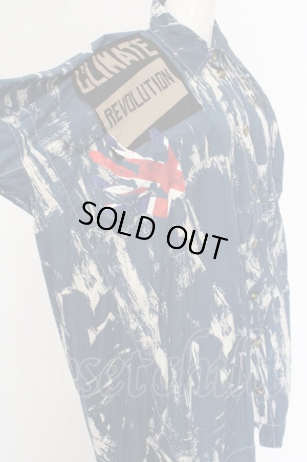 画像3: ANGLOMANIA 中古 //アナーキーシャツワンピース 38 ブルー  O-24-03-24-016-op-YM-ZH (3)