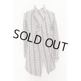 【USED】Vivienne Westwood MAN //グルービーチェック フリップサイドシャツ ヴィヴィアンウエストウッド ビビアン46 グレー×ブルー 【中古】 O-24-03-24-003-bl-IG-OS