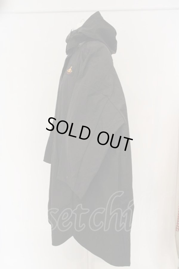 画像3: ヴィヴィアンウエストウッド 中古 / ORB STARS リサイクルナイロン サークルコート 00 ブラック  O-24-03-24-051-co-YM-OS (3)