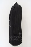 画像2: ヴィヴィアンウエストウッド MAN 中古 / ストライプダブルボタンコート 46 ブラックｘレッドｘホワイト  O-24-03-24-052-co-YM-OS (2)