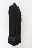 画像3: ヴィヴィアンウエストウッド MAN 中古 / ストライプダブルボタンコート 46 ブラックｘレッドｘホワイト  O-24-03-24-052-co-YM-OS (3)