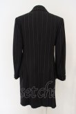 画像4: ヴィヴィアンウエストウッド MAN 中古 / ストライプダブルボタンコート 46 ブラックｘレッドｘホワイト  O-24-03-24-052-co-YM-OS (4)