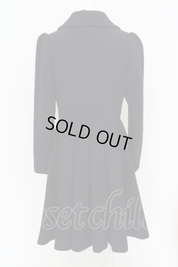 画像3: ヴィヴィアンウエストウッド 中古 / ウールメルトンLOVEコート 1 ネイビーxブラック  O-24-03-24-011-co-YM-OS (3)