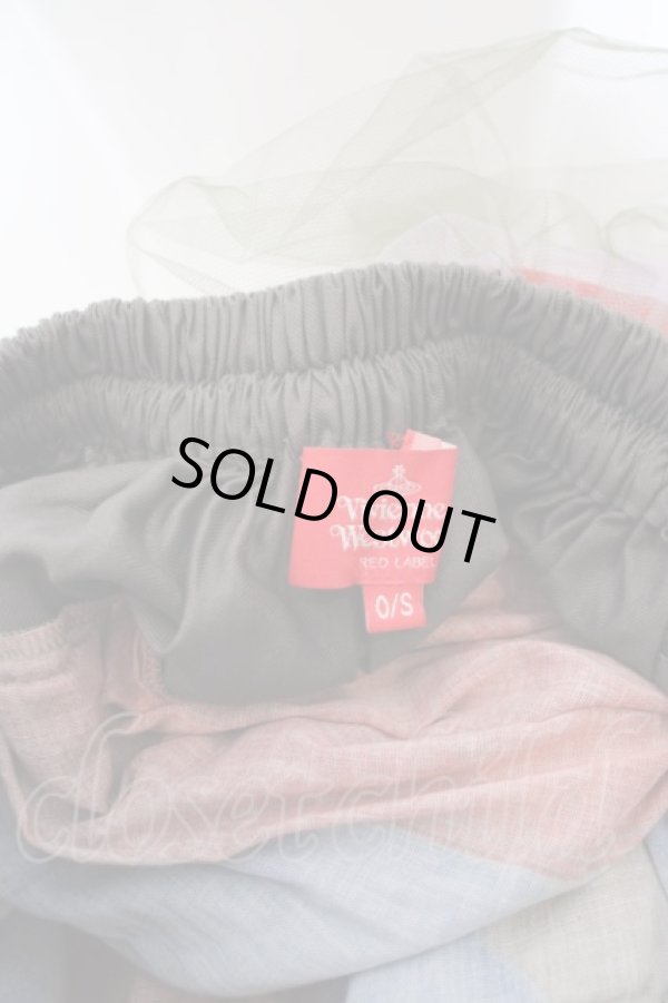 画像4: ヴィヴィアンウエストウッド 中古 //ユニオンジャックボリュームチュールスカート 00 マルチ  O-24-04-07-046-sk-IG-OS (4)