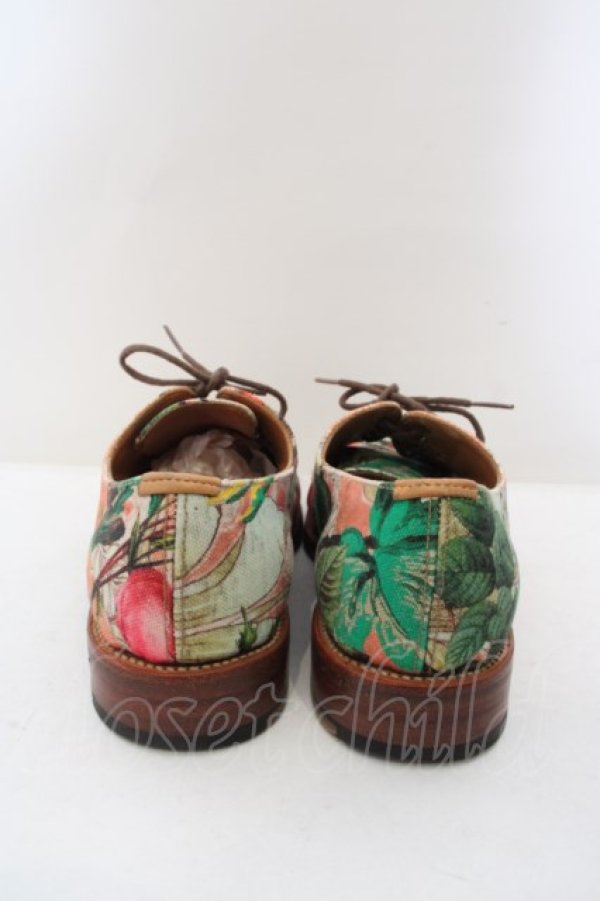 画像4: ヴィヴィアンウエストウッド 中古 / Grenson Lily Print Derbyシューズ 4D (アウトソール約26cm) マルチ  O-24-04-07-061-sh-IG-ZH (4)