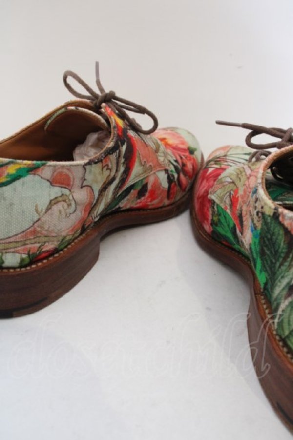 画像5: ヴィヴィアンウエストウッド 中古 / Grenson Lily Print Derbyシューズ 4D (アウトソール約26cm) マルチ  O-24-04-07-061-sh-IG-ZH (5)