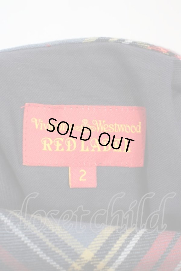 画像3: ヴィヴィアンウエストウッド 中古 / 魔女フードタータンノースリワンピ 2 ブルーチェック  O-24-04-07-014-op-IG-OS (3)