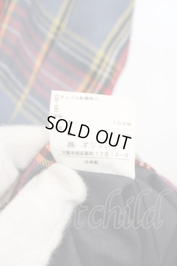 画像4: ヴィヴィアンウエストウッド 中古 / 魔女フードタータンノースリワンピ 2 ブルーチェック  O-24-04-07-014-op-IG-OS (4)