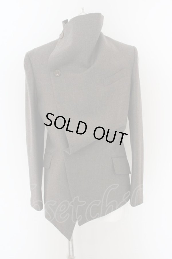 画像3: ヴィヴィアンウエストウッド MAN 中古 / ビッグカラードレープジャケットセットアップ 46 グレー  O-24-04-21-001-su-YM-ZH (3)