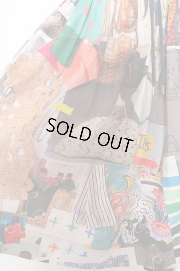 画像2: ヴィヴィアンウエストウッド 中古 / MOODBOARD 切リ替エギャザースカート 00 マルチ  O-24-04-21-049-sk-YM-OS (2)