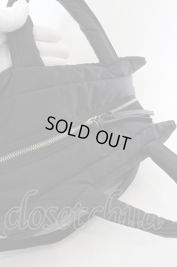 画像5: ヴィヴィアンウエストウッド 中古 / アイダーダウンボストンバッグ(S) 縦23横34 ブラック  O-24-04-21-067-ba-YM-ZH (5)