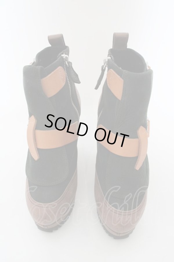 画像3: ヴィヴィアンウエストウッド 中古 / ウェッジソールボンテージブーツ 40(約25cm) カーキxブラウン  O-24-04-21-080-sh-YM-ZH (3)