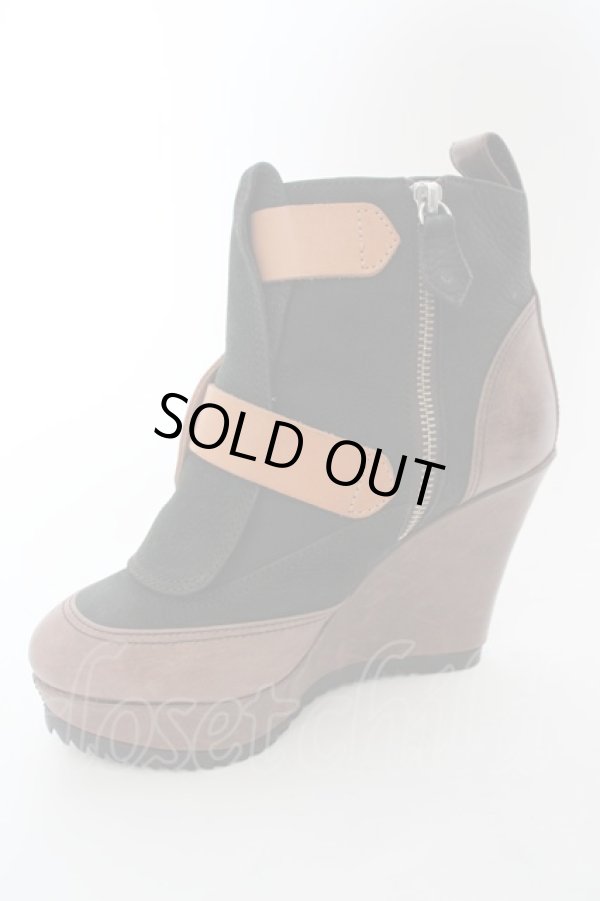 画像5: ヴィヴィアンウエストウッド 中古 / ウェッジソールボンテージブーツ 40(約25cm) カーキxブラウン  O-24-04-21-080-sh-YM-ZH (5)