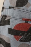 画像3: ヴィヴィアンウエストウッド 中古 / ALPHABET PRINT タックワイドデニムトラウザーズ 01 ブルー  O-24-05-05-018-pa-YM-OS (3)