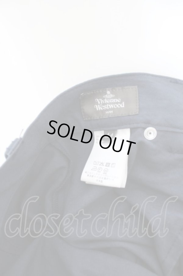 画像5: ヴィヴィアンウエストウッド MAN 中古 / CUT トラウザーズ 44 ネイビー  O-24-05-05-033-pa-IG-ZH (5)