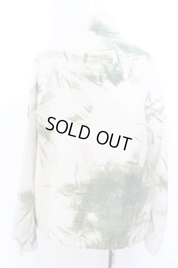 画像5: ヴィヴィアンウエストウッド 中古 / GRASS STAIN ブルゾン 00 アイボリーｘグリーン  O-24-05-05-005-jc-YM-ZH (5)