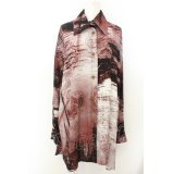 【USED】Vivienne Westwood / London bridgeバックギャザーオーバーサイズシャツ ヴィヴィアンウエストウッド ビビアン00 ピンク 【中古】 O-24-05-05-002-bl-YM-OS